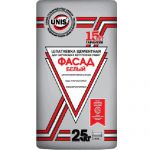 Шпатлевка Юнис Фасад белая, 25кг 