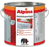 Эмаль алкидная для радиаторов Alpina Heizkorperlack белая 0,75 л 