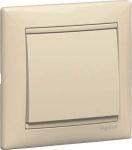 Выключатель Legrand 1 клавишный без подсветки, слоновая кость 