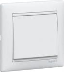 Выключатель Legrand 1-клавишный без подсветки цвет: белый