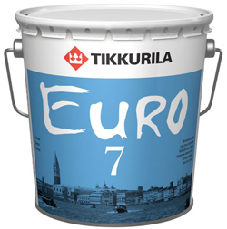 Tikkurila Евро-7 краска латексная, база А (9л) 