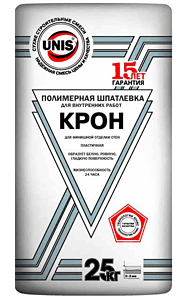 Финишная полимерная шпатлевка Юнис Крон, 25кг 