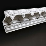 Лепнина Европласт Карниз с орнаментом(кронштейн) 7,7х4,4х9,4 см