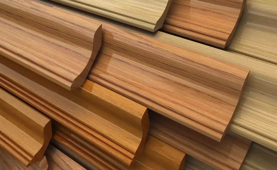 деревянные потолочные плинтуса